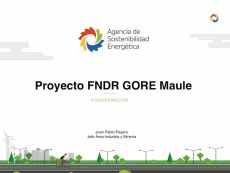 Proyecto FNDR GORE Maule - Agencia de Sostenibilidad Energética